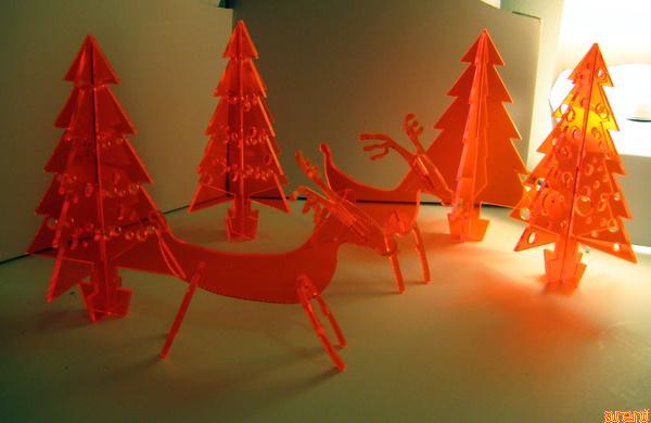 laser cut cristmas decorations